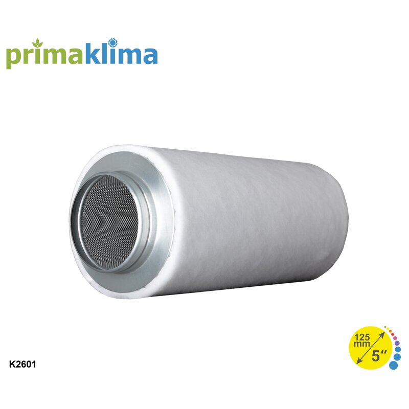 prima-klima-eco-edition-carbon-filter-360ml-h-125mm-flansch PrimaKlima ECO Aktivkohlefilter, 360m³ 125mm